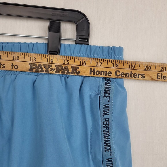 Vital Proteins Mens Sky Blue Elastic Waist Double Layer Athletic Shorts Size 2XL - Picture 6 of 9